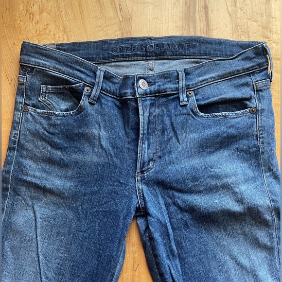 Citizens of Humanity slight distress wash denim jeans - Picture 6 of 6
